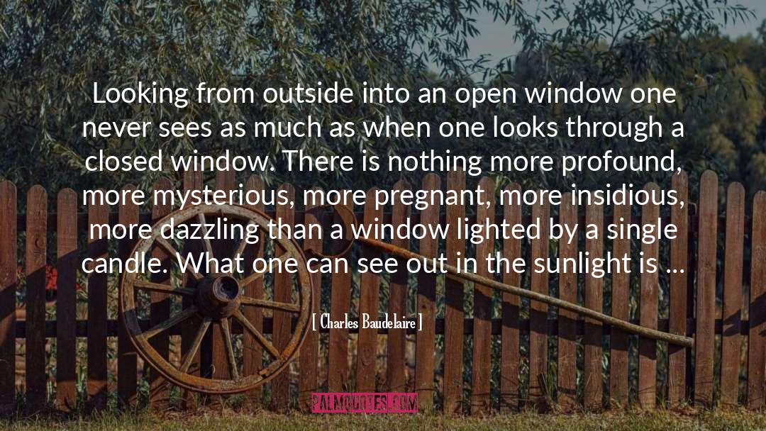 Looking Through Window Quote quotes by Charles Baudelaire