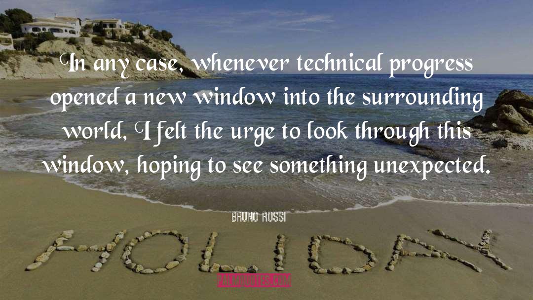 Looking Through Window Quote quotes by Bruno Rossi
