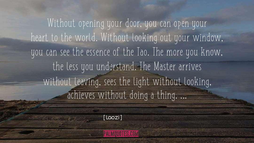 Looking Through Window Quote quotes by Laozi