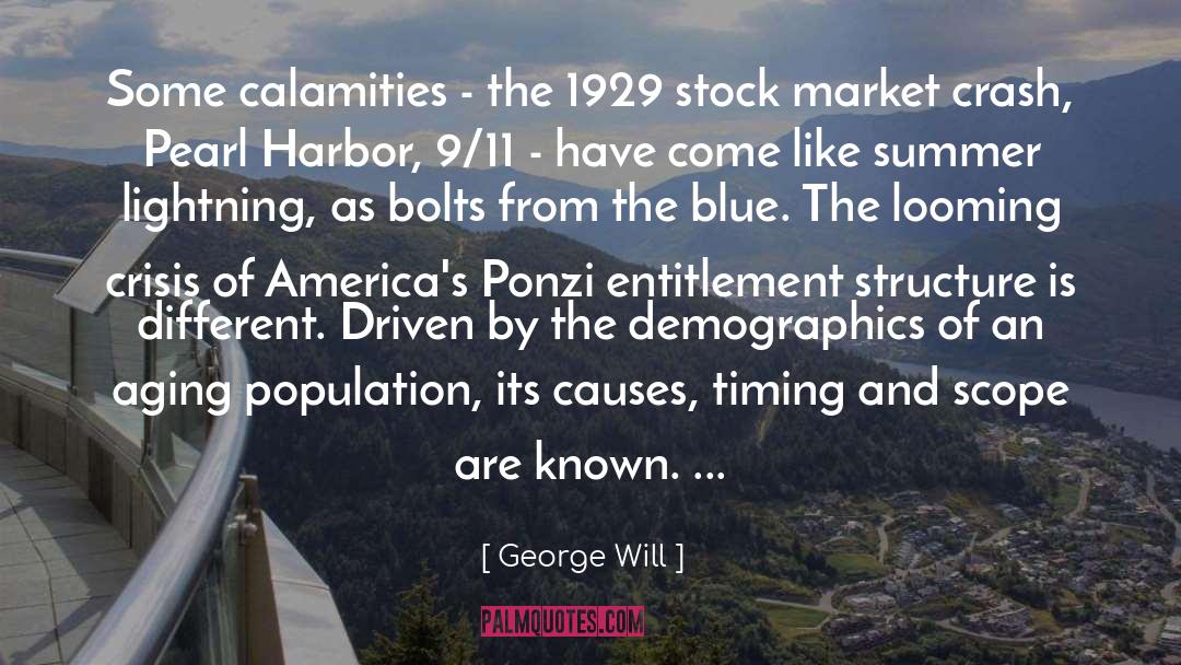Looming quotes by George Will