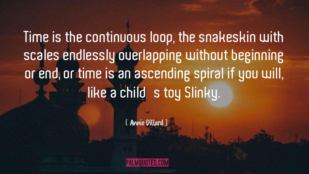 Loops quotes by Annie Dillard