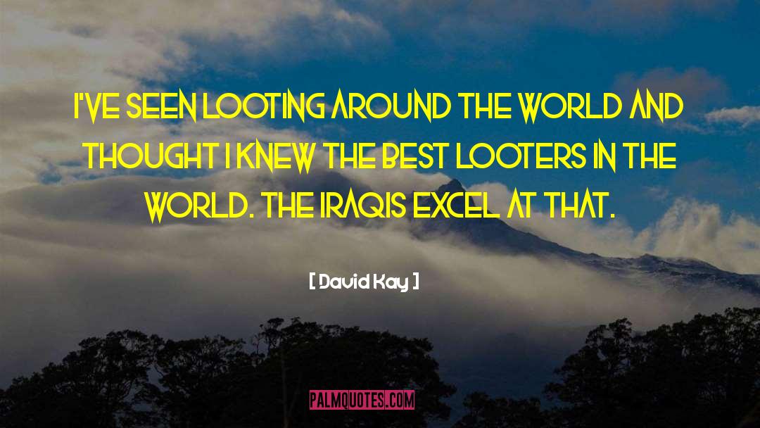 Looting quotes by David Kay