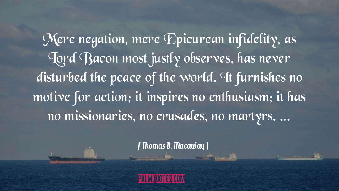 Lord Bacon quotes by Thomas B. Macaulay