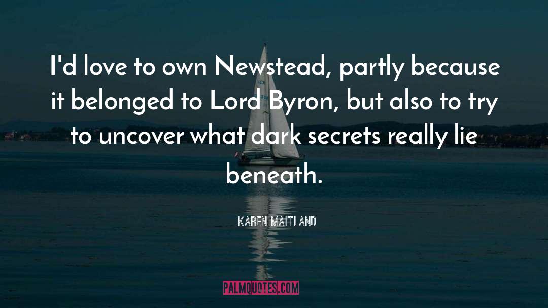Lord Byron quotes by Karen Maitland