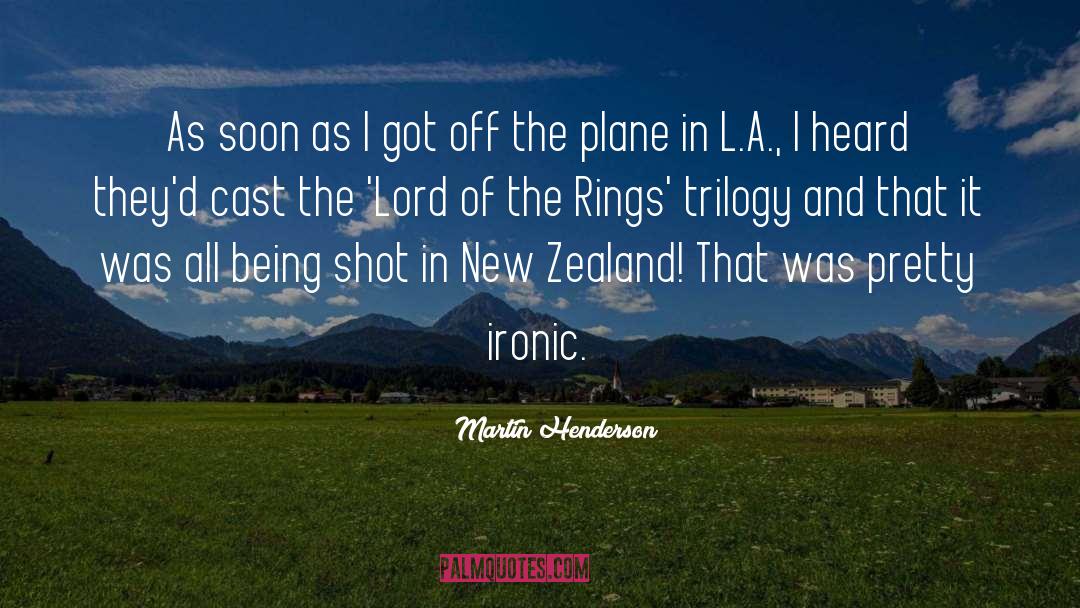 Lord Of The Rings Jokes quotes by Martin Henderson