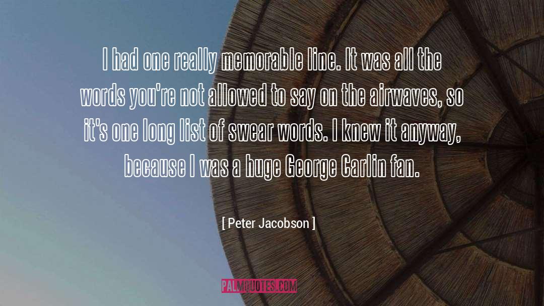 Lord Peter quotes by Peter Jacobson