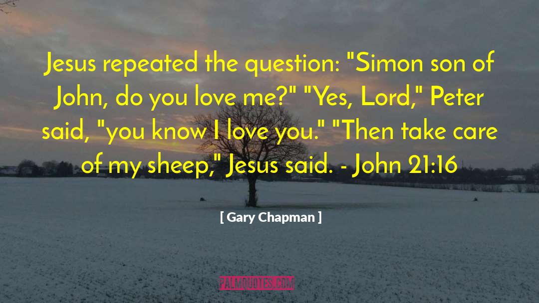 Lord Peter quotes by Gary Chapman