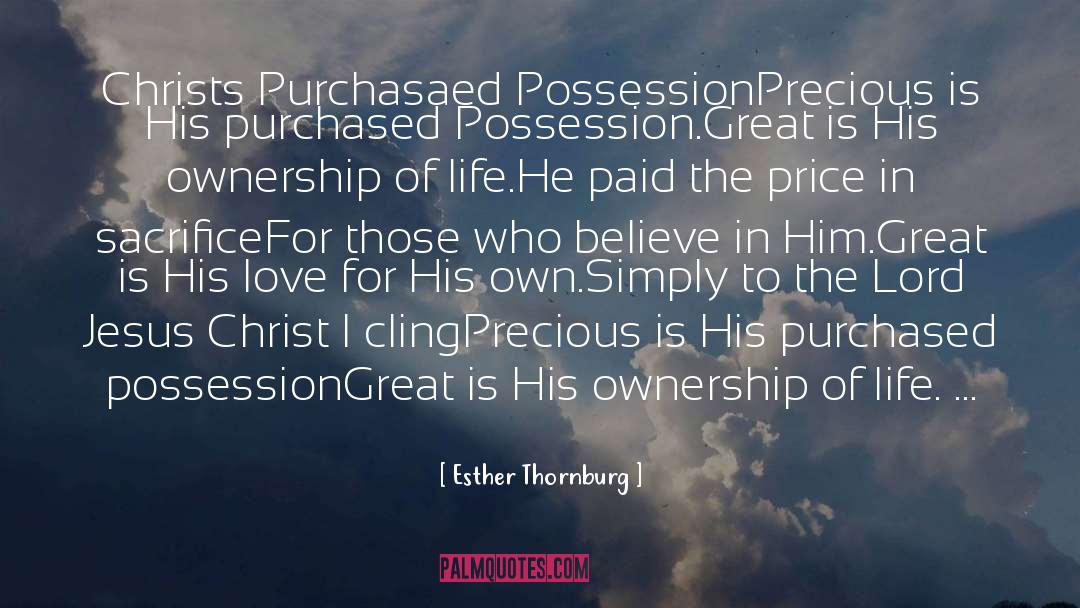 Lord Provides quotes by Esther Thornburg