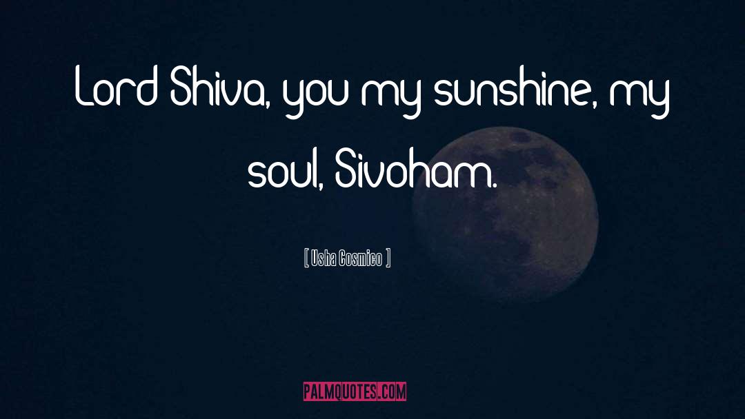 Lord Shiva Parvati quotes by Usha Cosmico