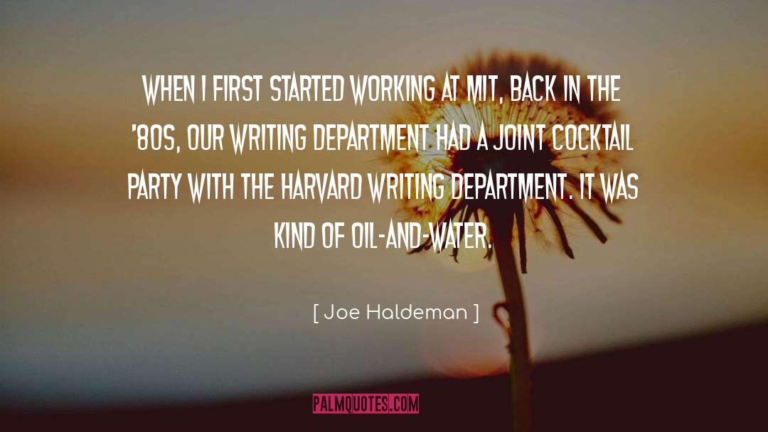 Lorden Oil quotes by Joe Haldeman