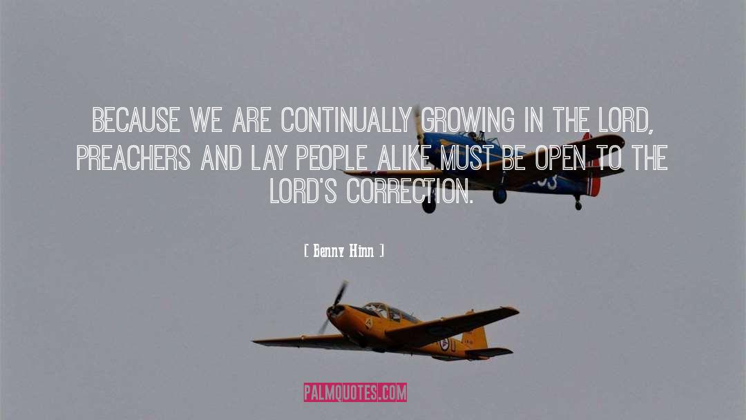 Lords quotes by Benny Hinn