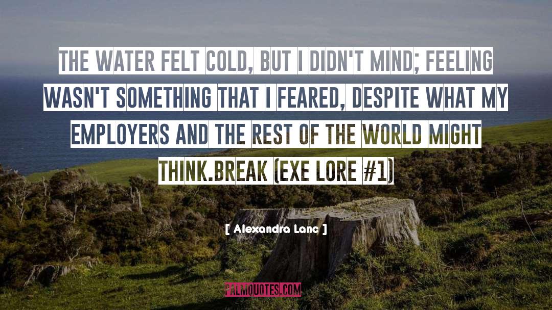 Lore quotes by Alexandra Lanc
