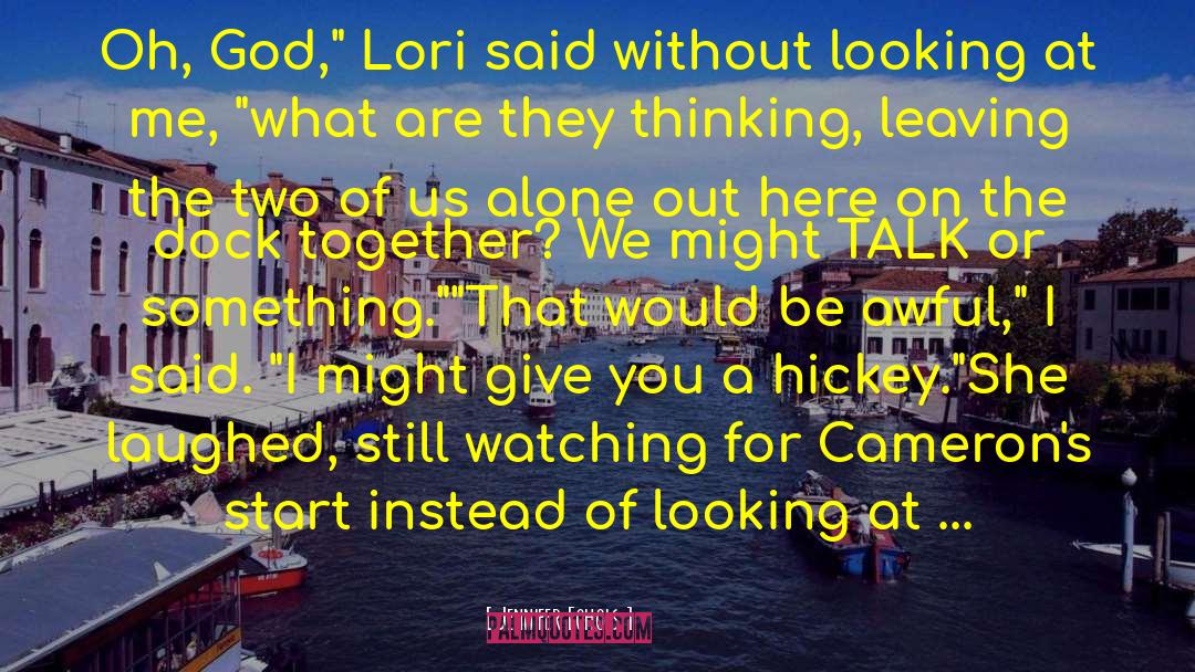 Lori Whittman quotes by Jennifer Echols