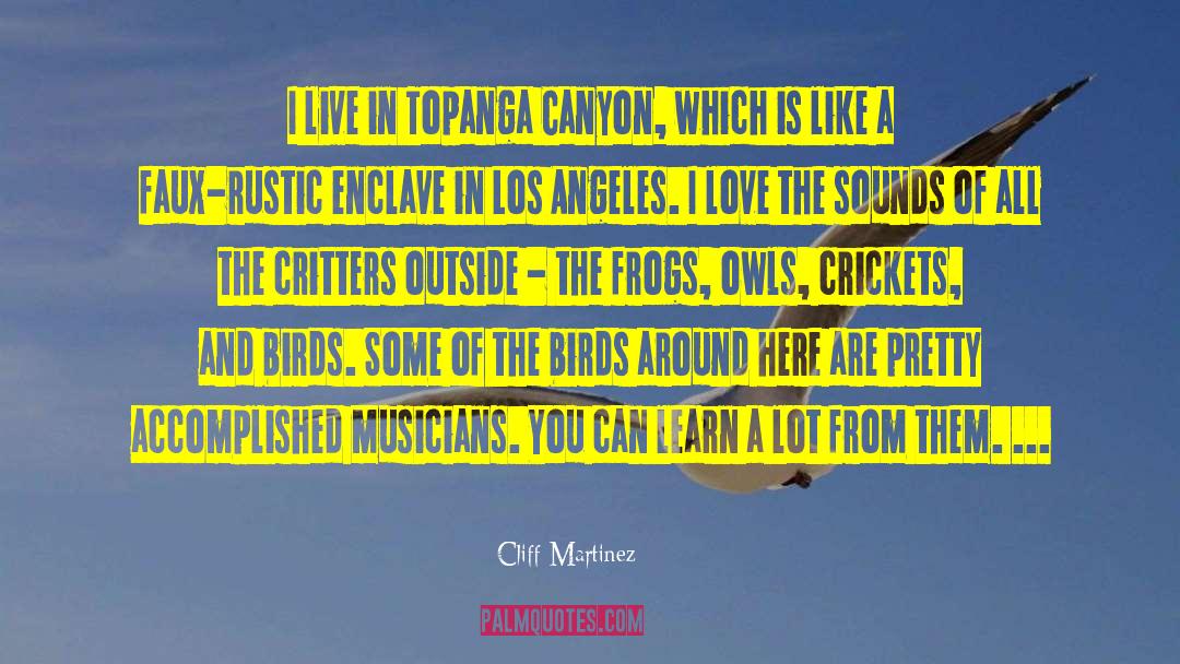 Los Angeles Lifestyle quotes by Cliff Martinez