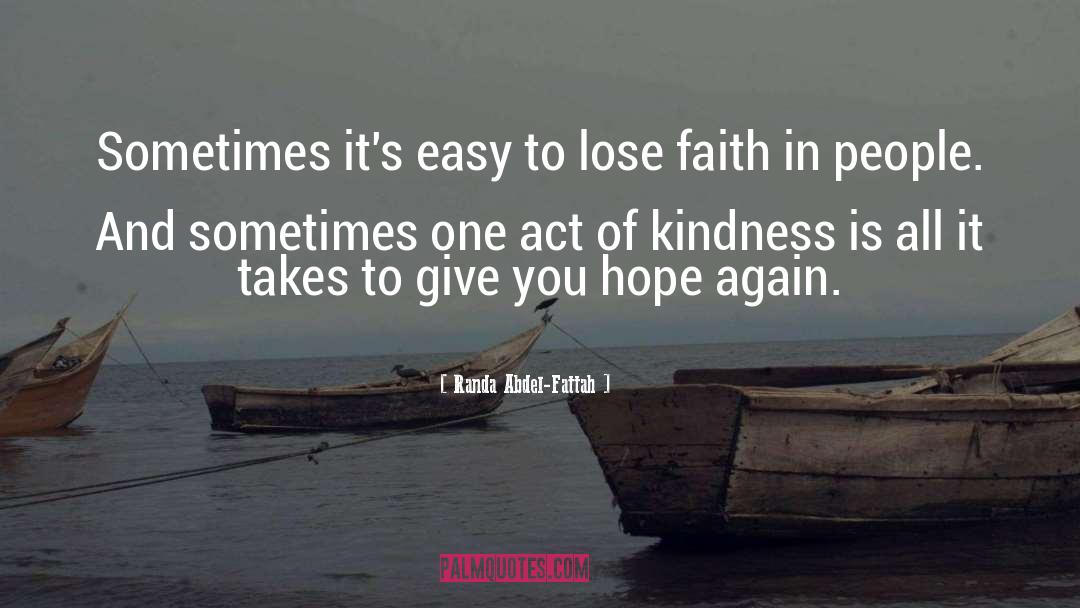 Lose Faith quotes by Randa Abdel-Fattah