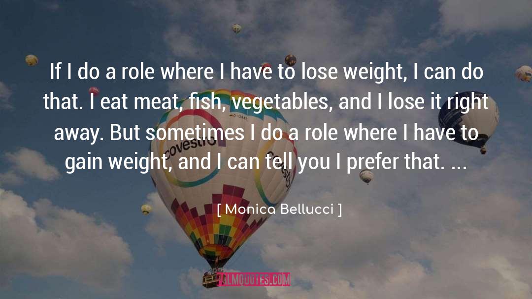 Lose Weight quotes by Monica Bellucci