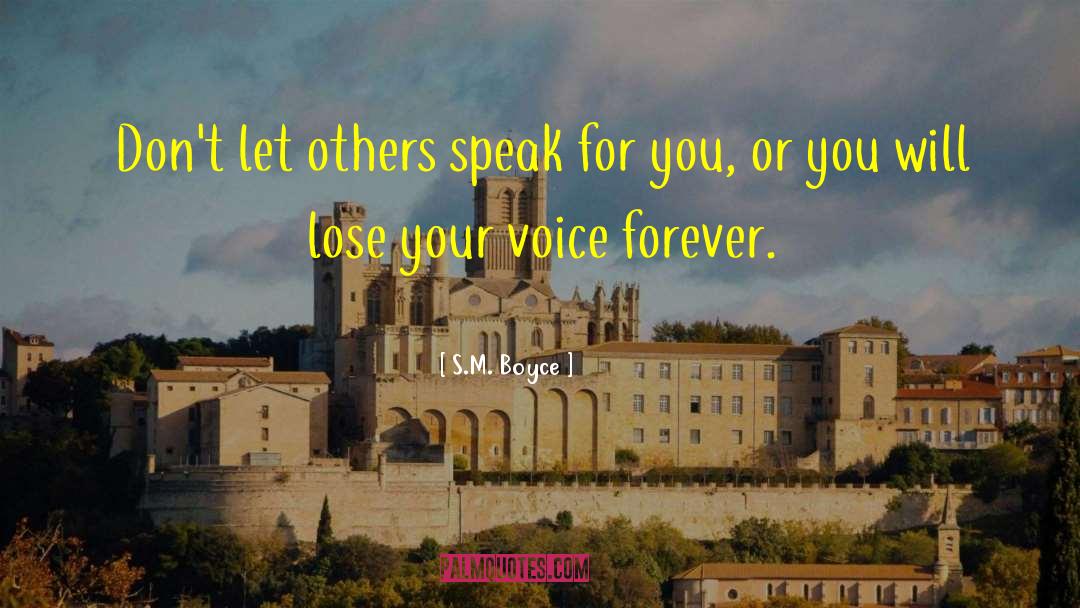 Lose Your Voice quotes by S.M. Boyce