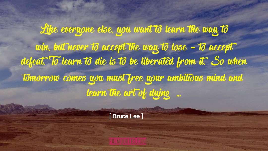 Losing But Winning quotes by Bruce Lee
