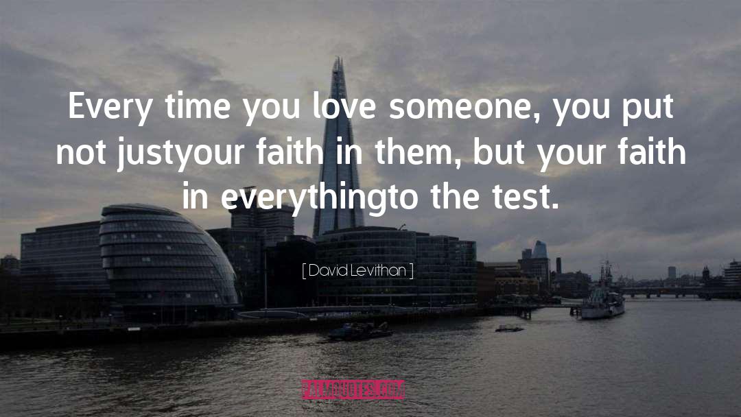 Losing Faith In Love quotes by David Levithan
