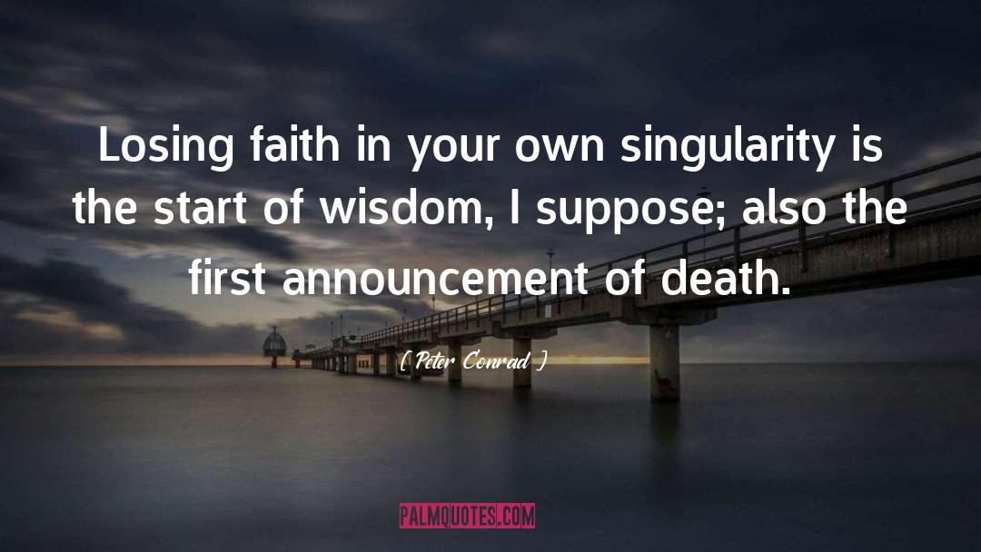 Losing Faith quotes by Peter Conrad