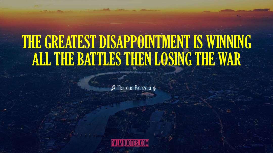 Losing Is Difficult quotes by Mouloud Benzadi
