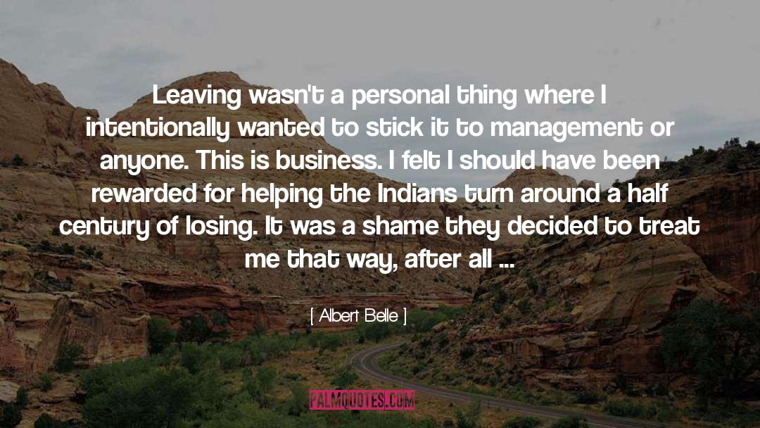 Losing It quotes by Albert Belle