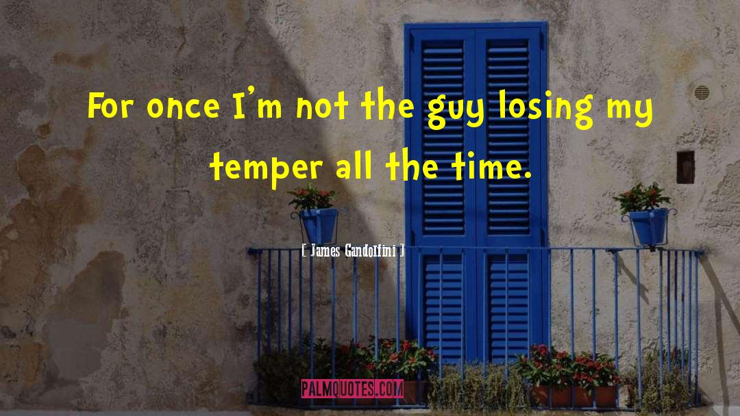 Losing My Temper quotes by James Gandolfini