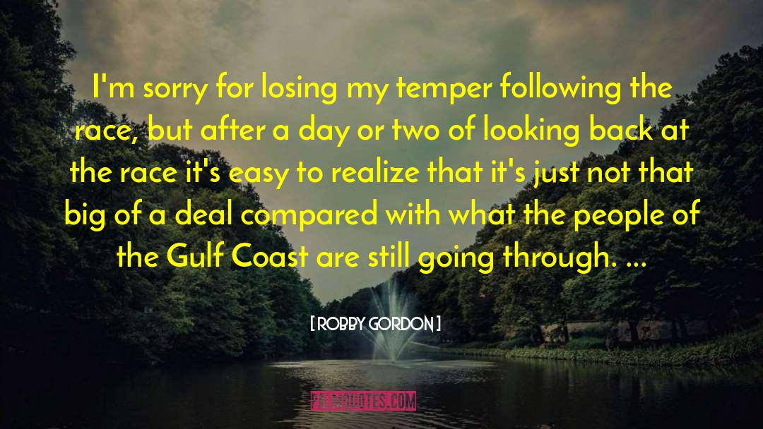 Losing My Temper quotes by Robby Gordon