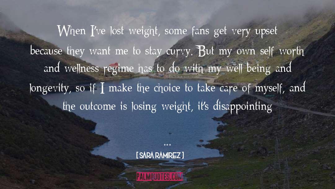 Losing Weight quotes by Sara Ramirez