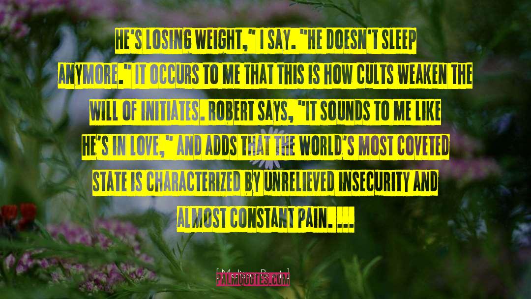 Losing Weight quotes by Melissa Bank