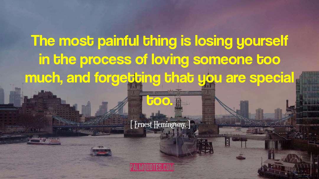 Losing Yourself quotes by Ernest Hemingway,