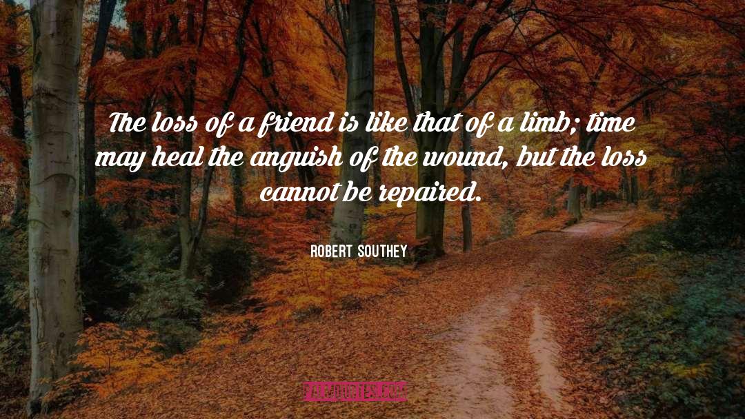 Loss Of A Friend quotes by Robert Southey