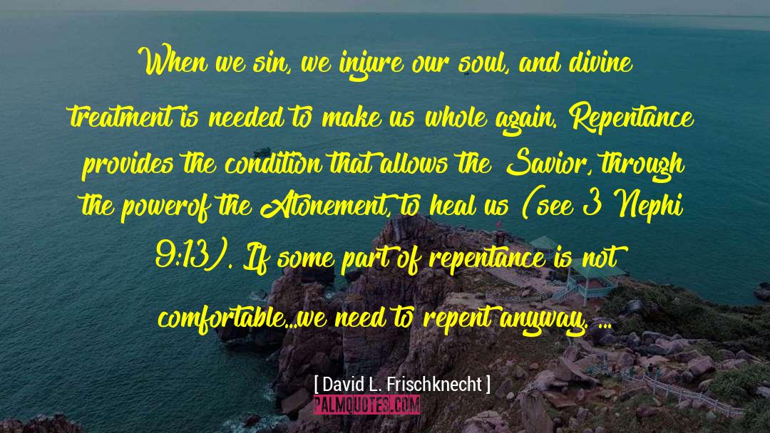 Loss Of Soul quotes by David L. Frischknecht