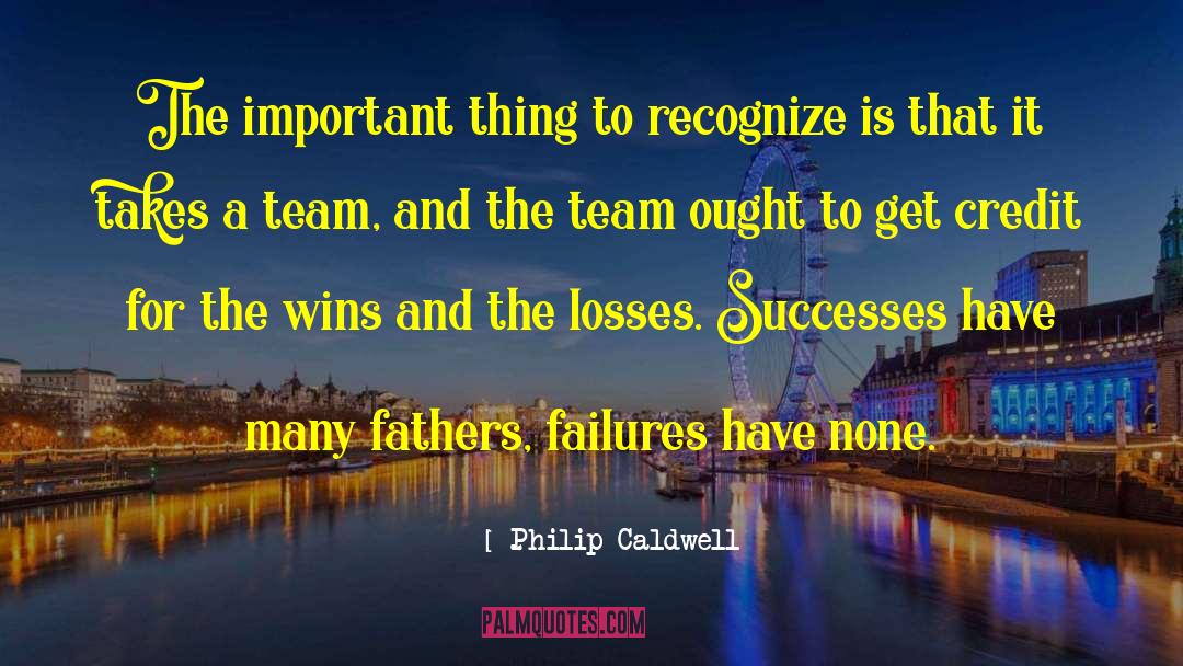 Losses quotes by Philip Caldwell