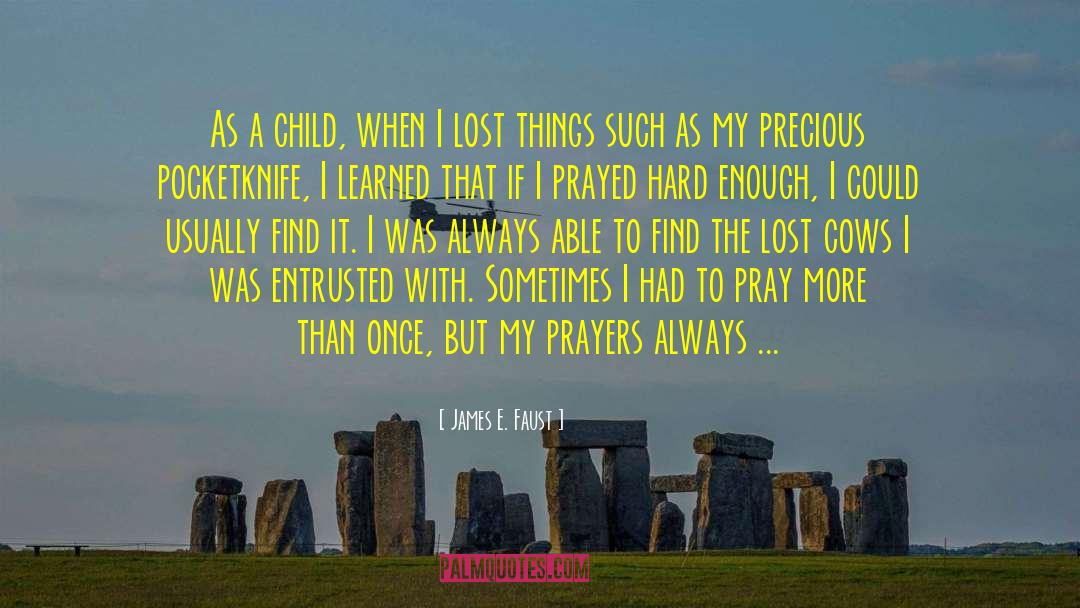 Lost Child quotes by James E. Faust