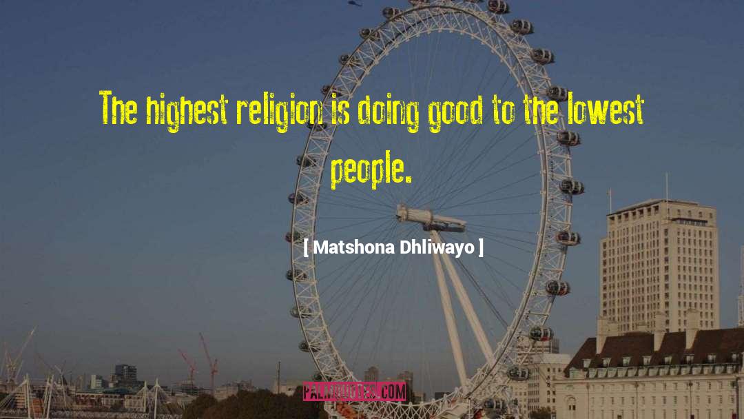 Lost Faith quotes by Matshona Dhliwayo