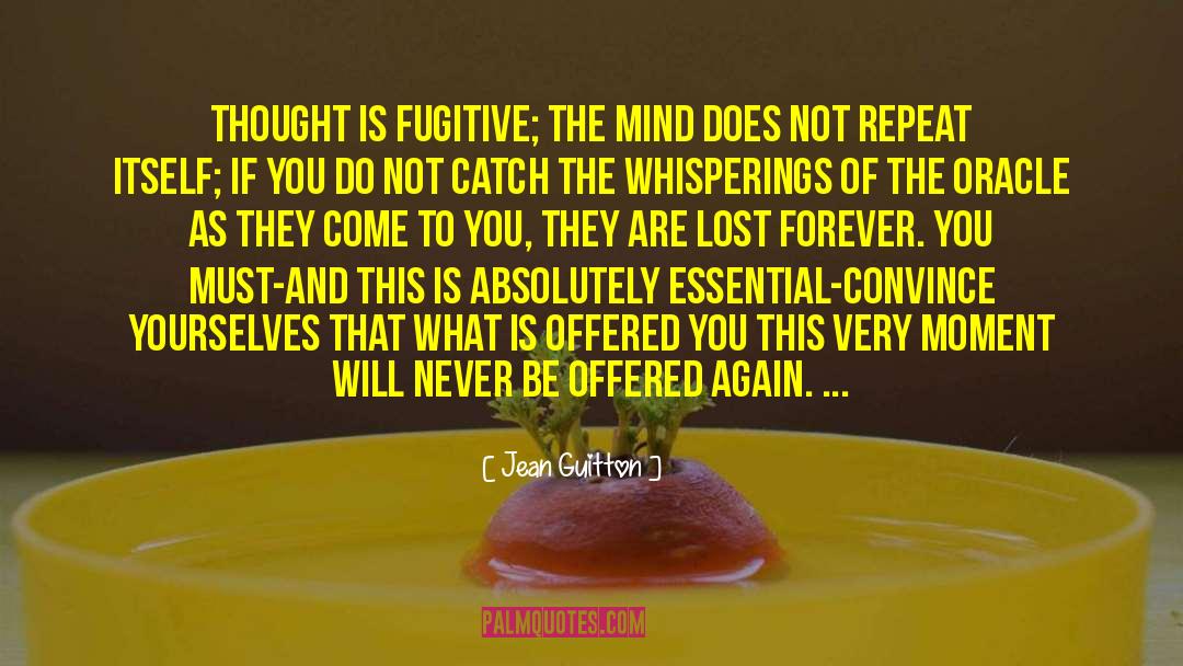 Lost Forever quotes by Jean Guitton