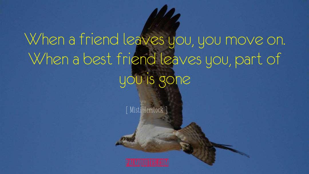 Lost Friend quotes by Misti Hemlock
