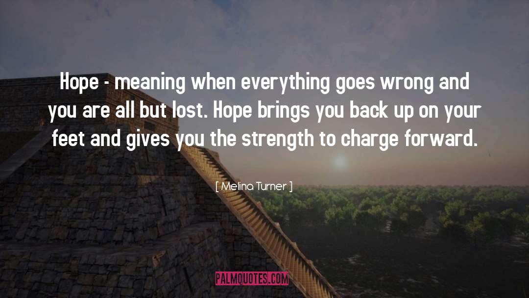 Lost Hope quotes by Melina Turner