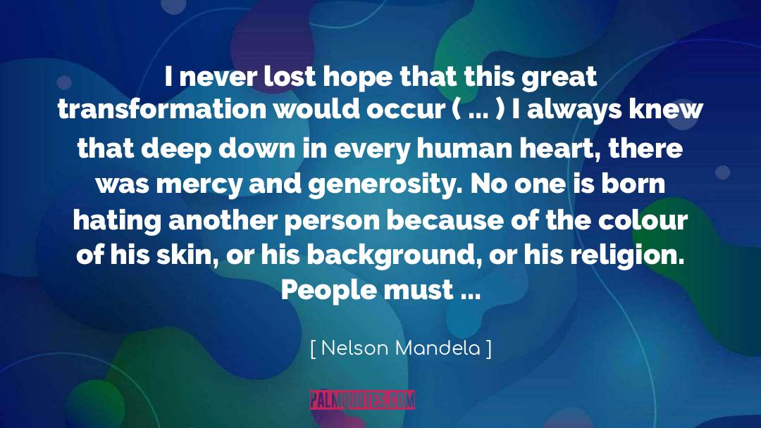 Lost Hope quotes by Nelson Mandela