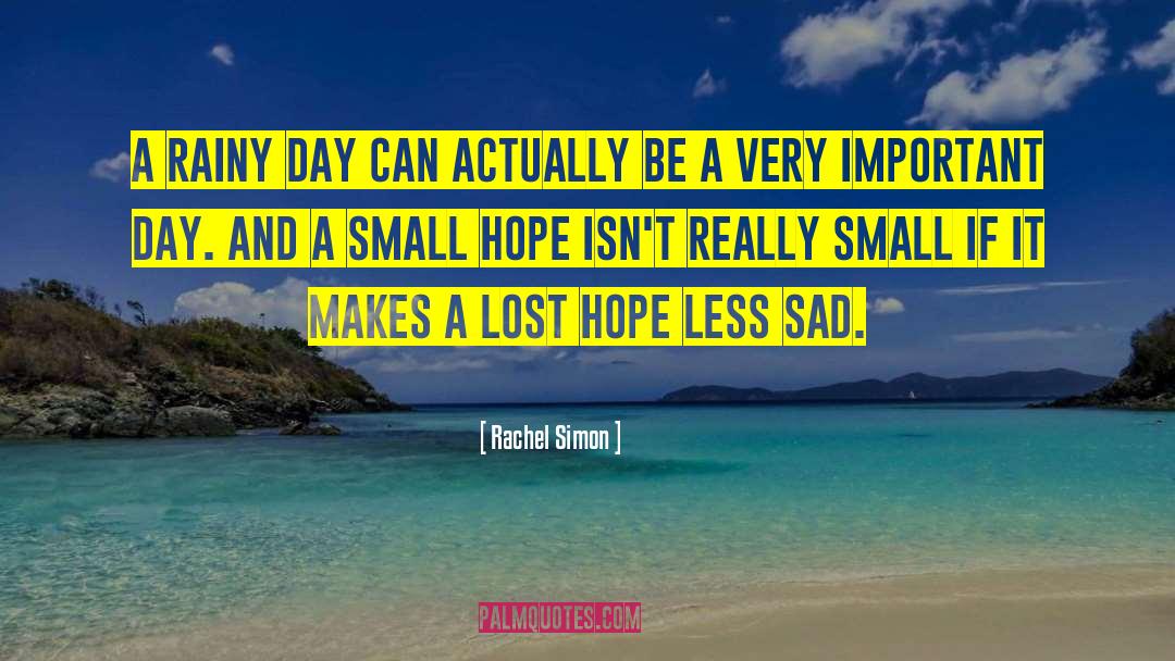 Lost Hope quotes by Rachel Simon