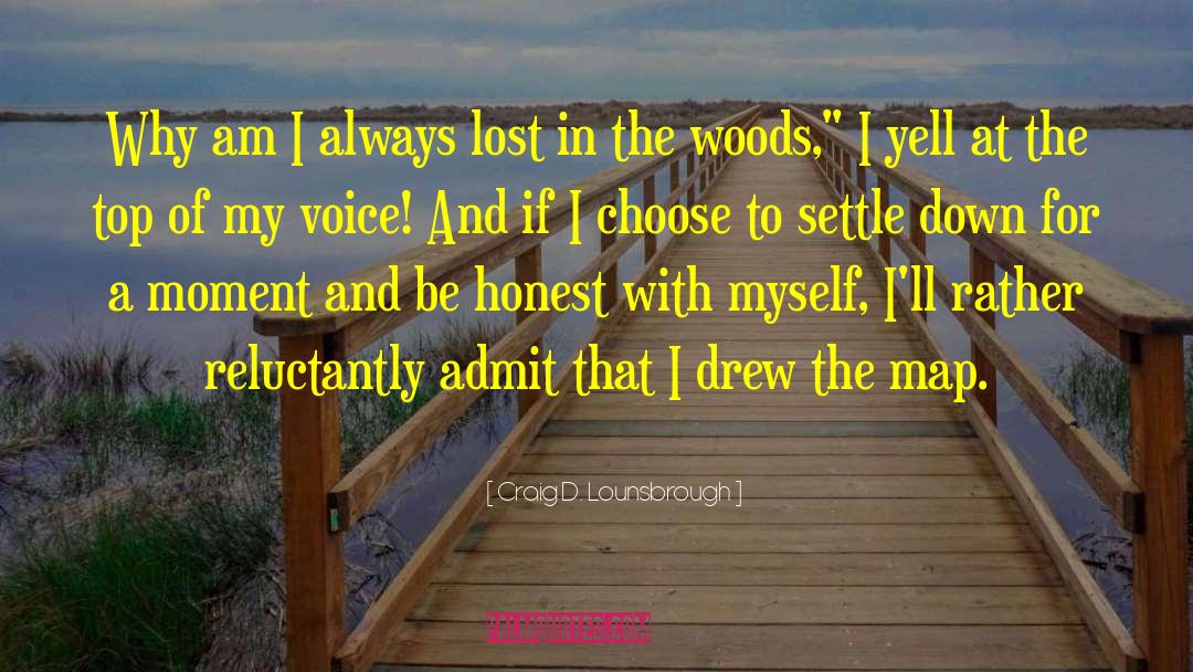 Lost In The Woods quotes by Craig D. Lounsbrough