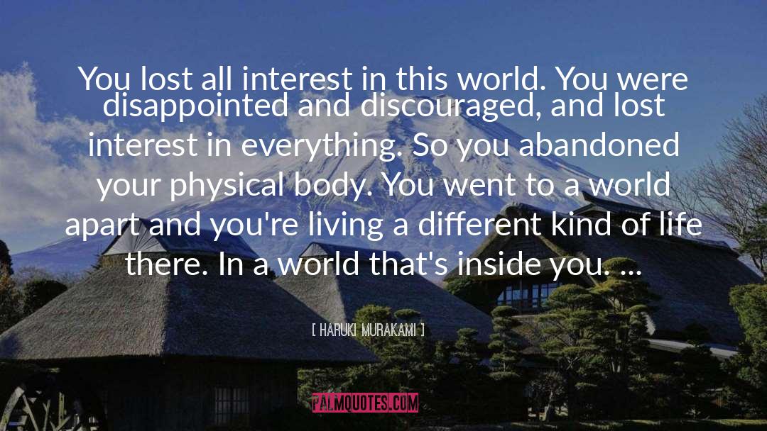 Lost Interest quotes by Haruki Murakami