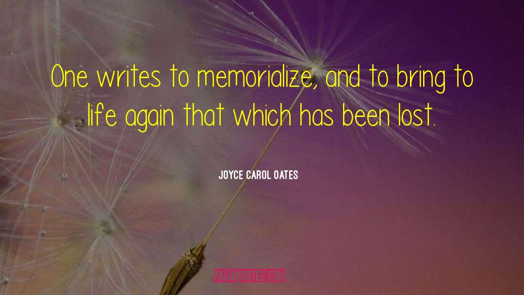 Lost Life quotes by Joyce Carol Oates