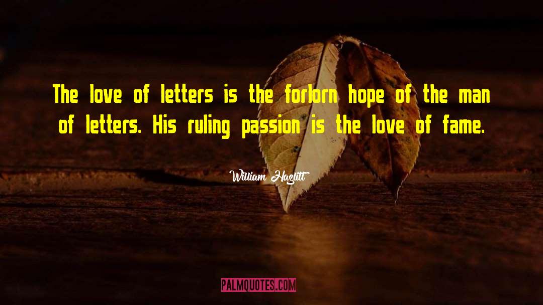 Lost Love Letters quotes by William Hazlitt