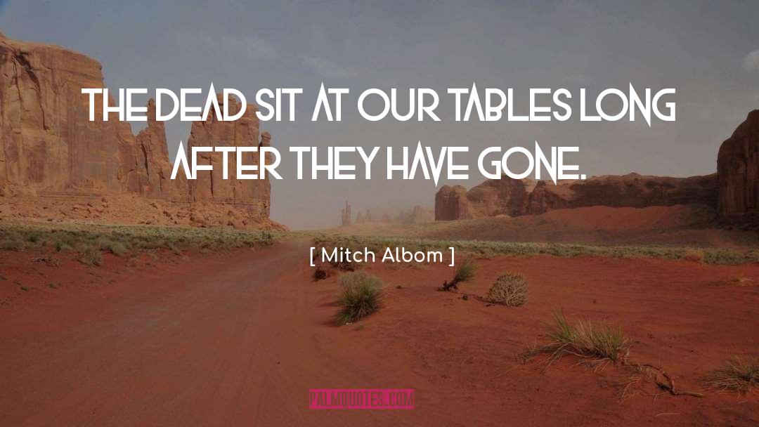 Lost Loved One quotes by Mitch Albom