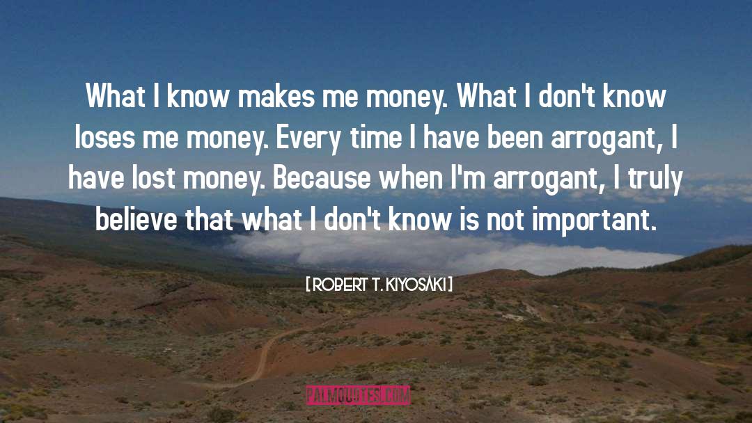 Lost Money quotes by Robert T. Kiyosaki