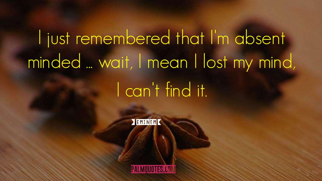 Lost My Mind quotes by Eminem