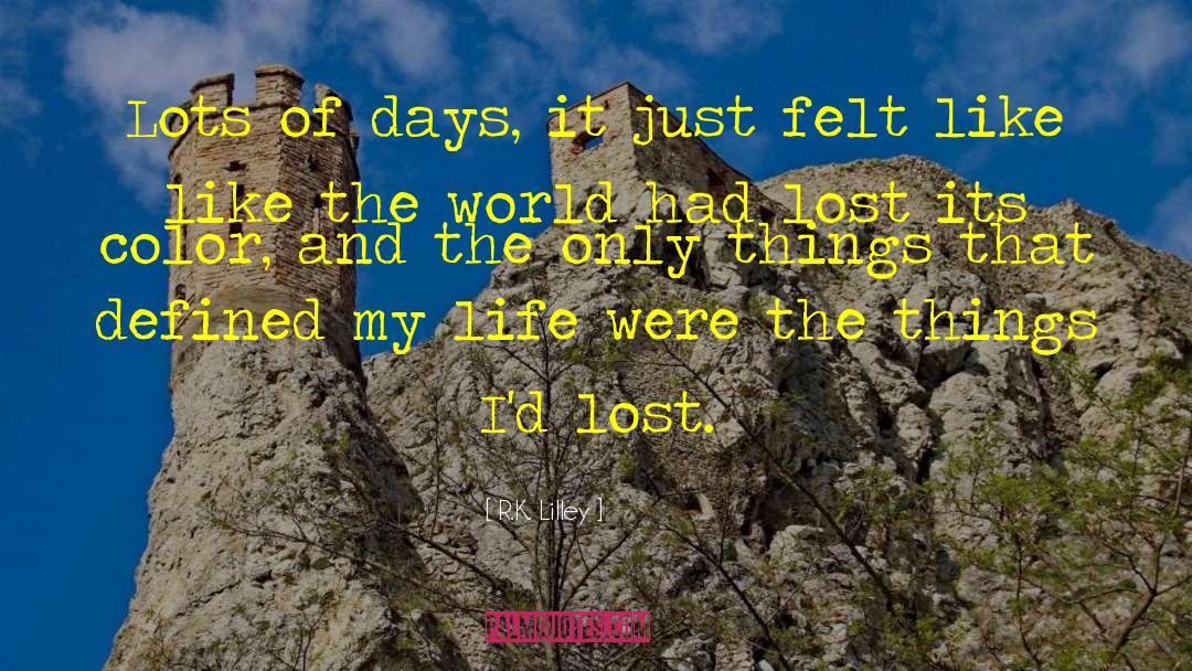 Lost My Sanity quotes by R.K. Lilley