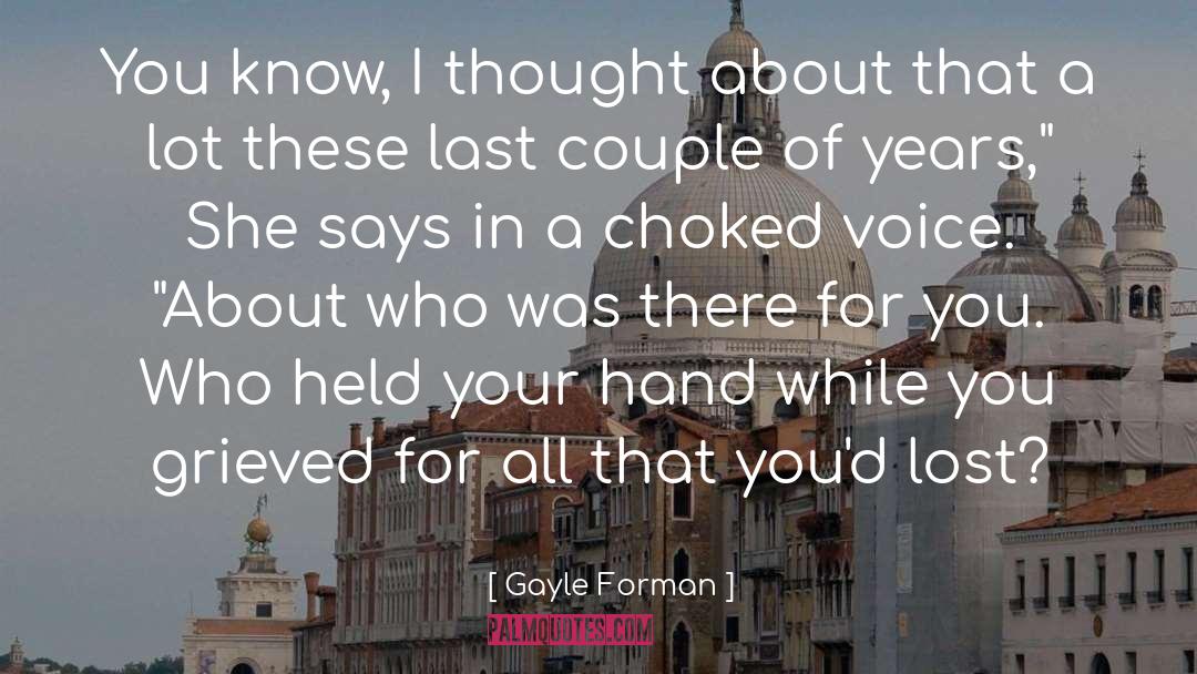 Lost My Voice Funny quotes by Gayle Forman
